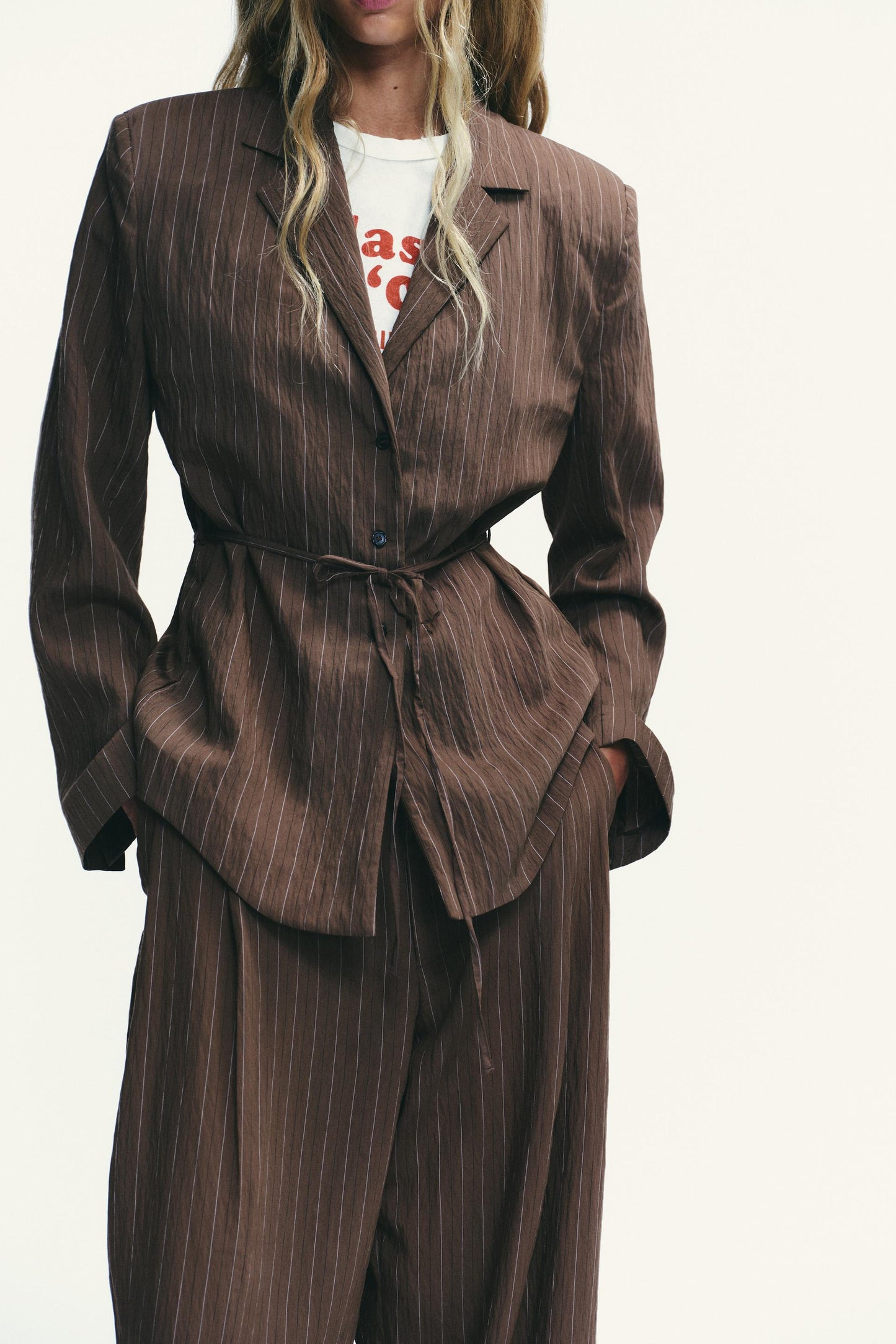 ZAYALO SUIT SET BROWN