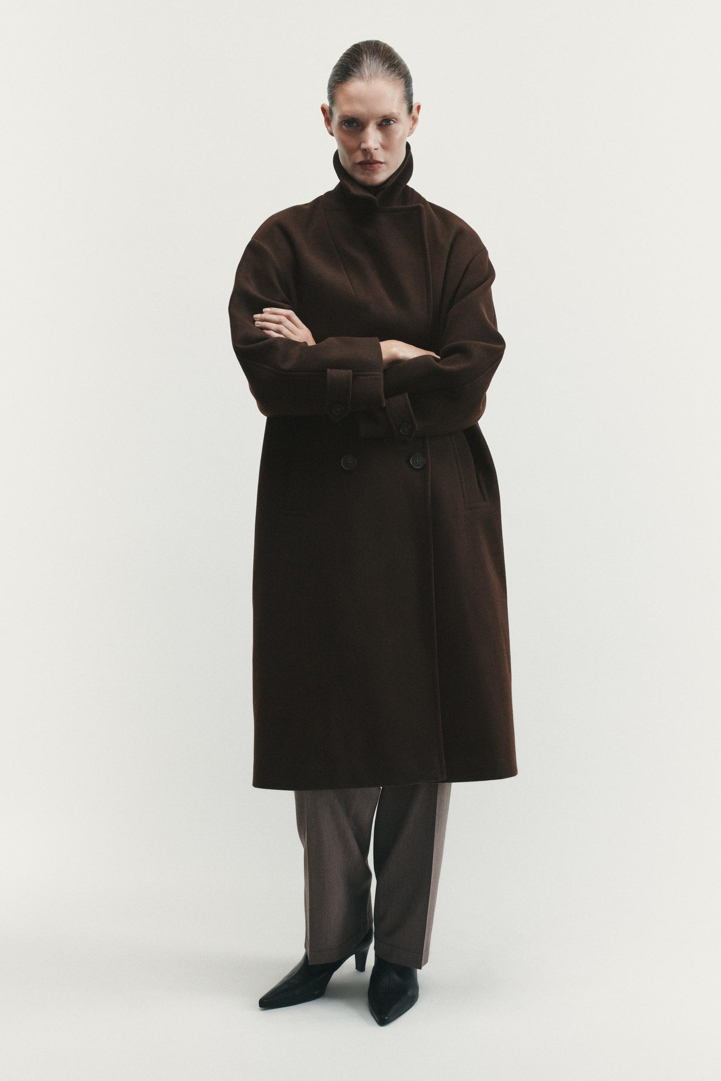 Chocolate Coat Oversized Fit