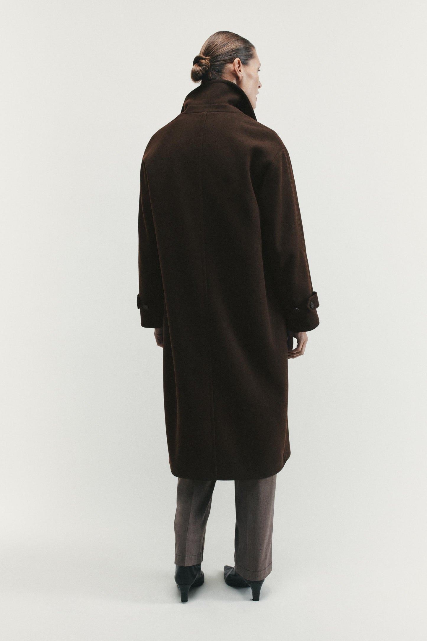 Chocolate Coat Oversized Fit