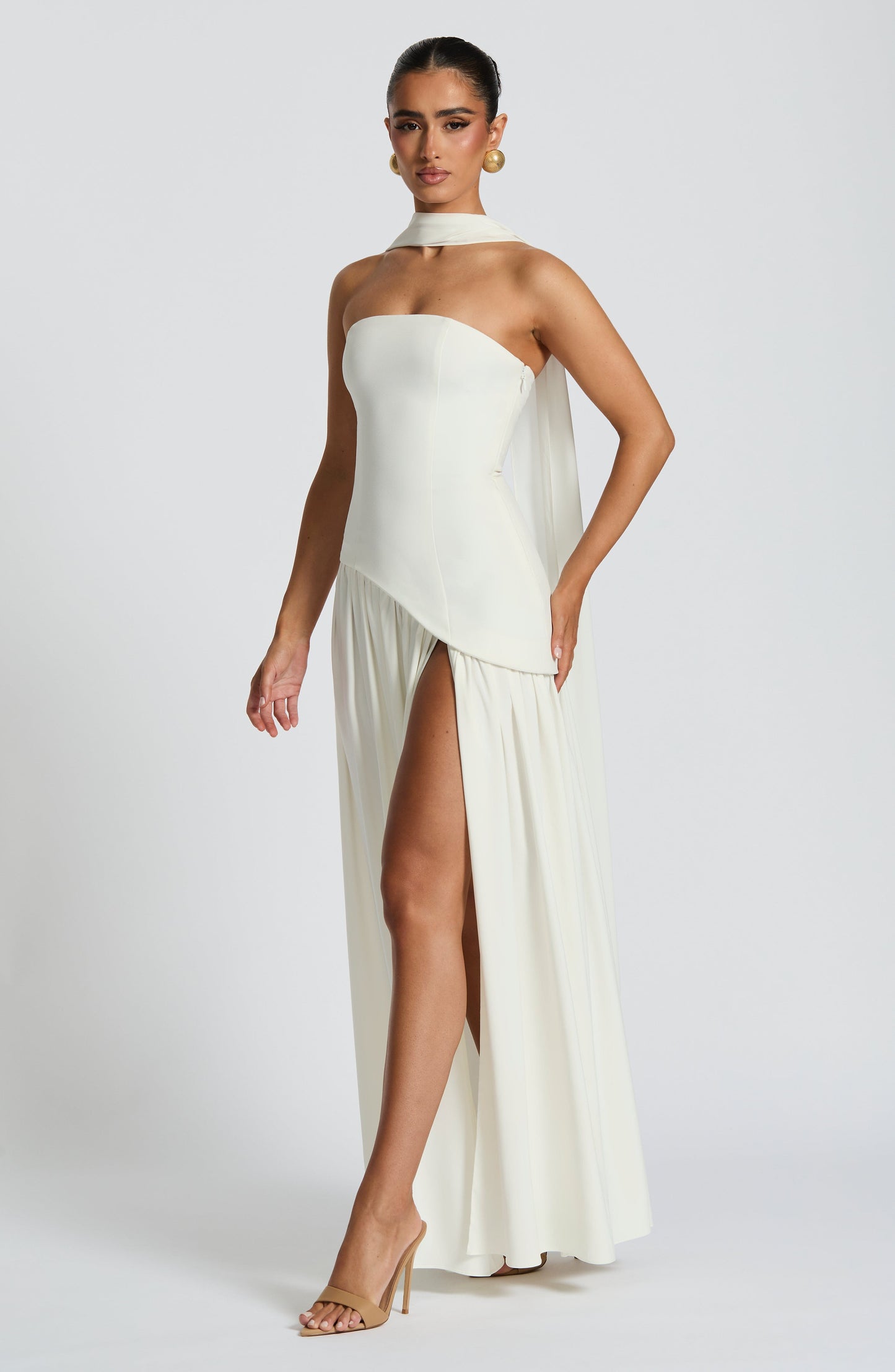DEEP OLIVE DRESS GOWN