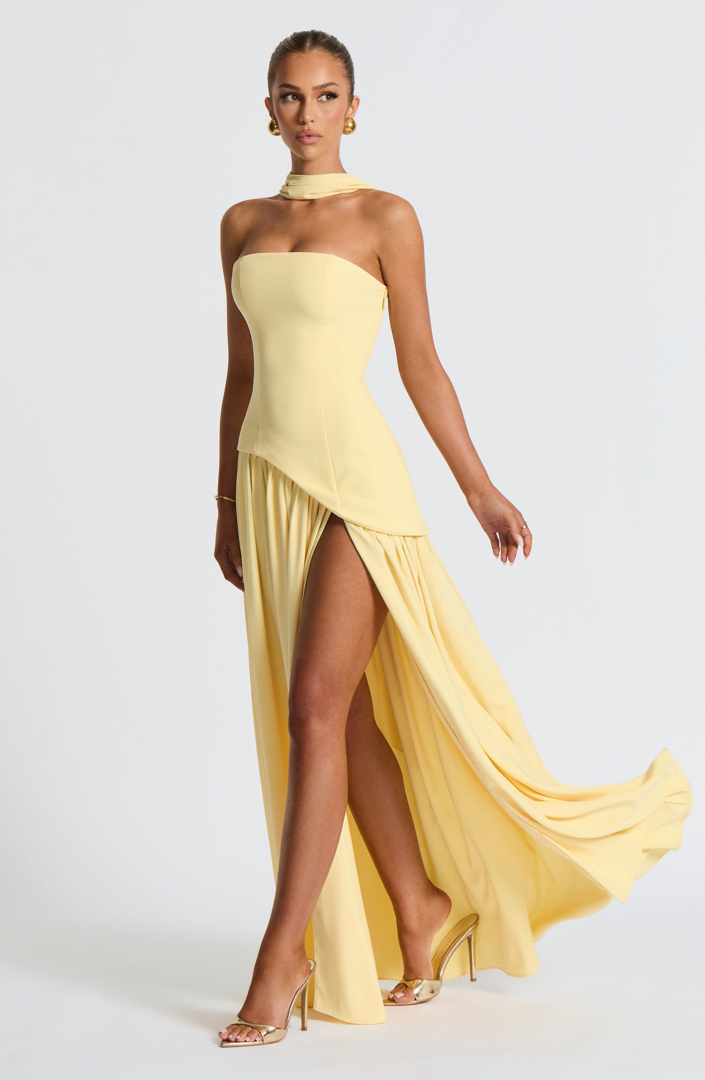 DEEP OLIVE DRESS GOWN