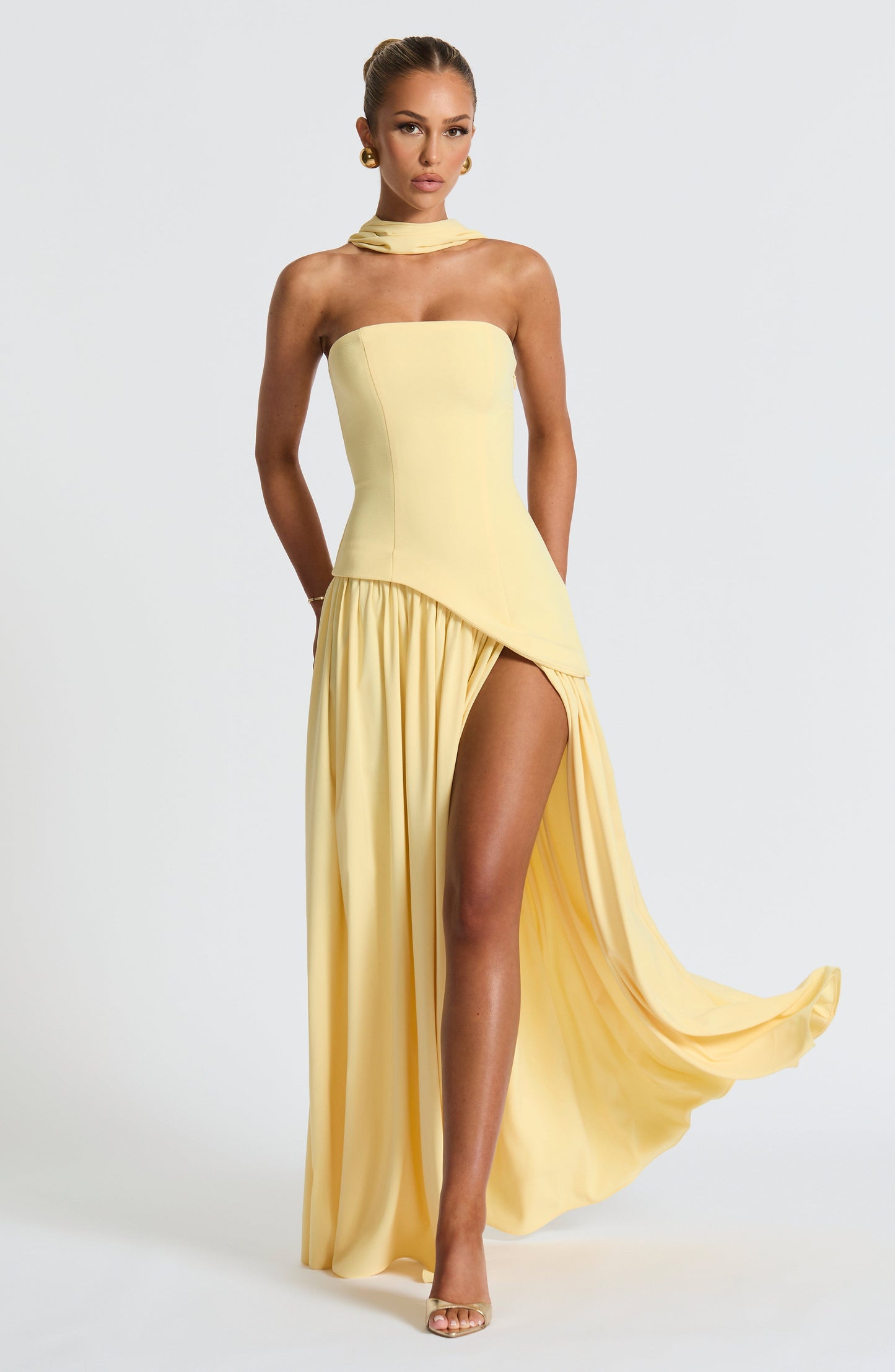 DEEP OLIVE DRESS GOWN