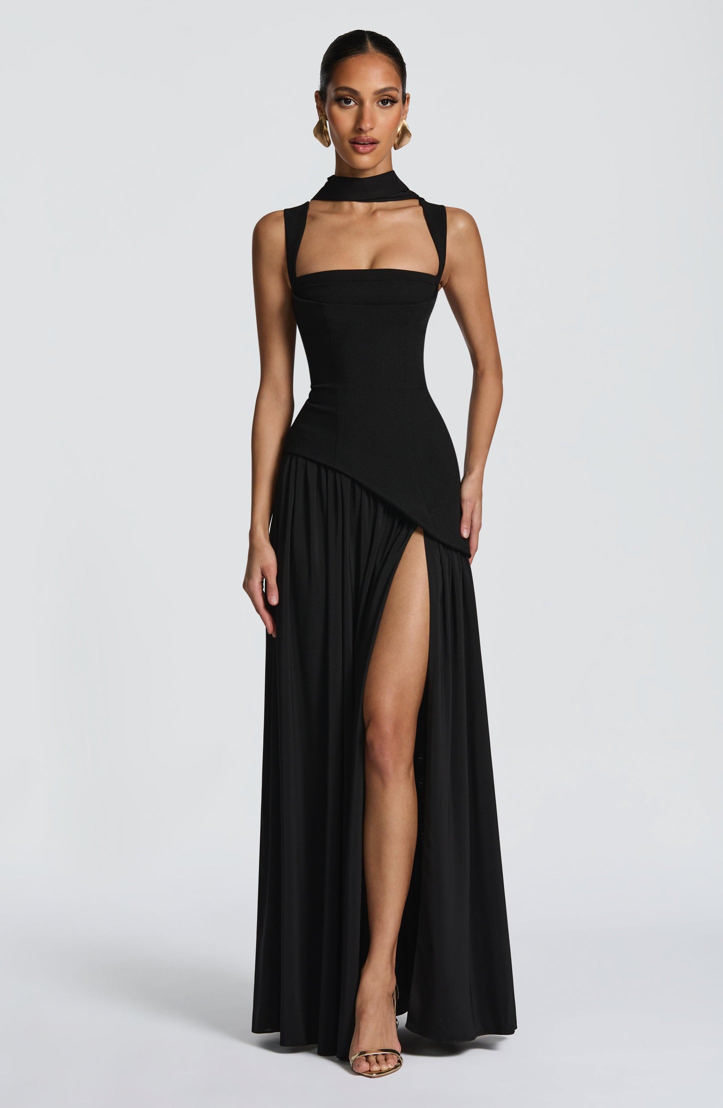 DEEP OLIVE DRESS GOWN