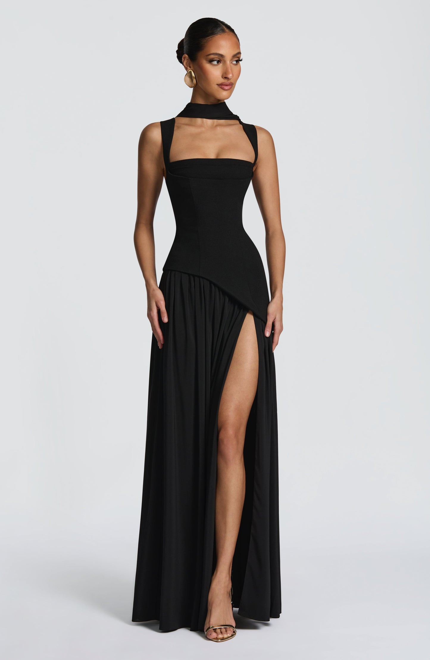 DEEP OLIVE DRESS GOWN