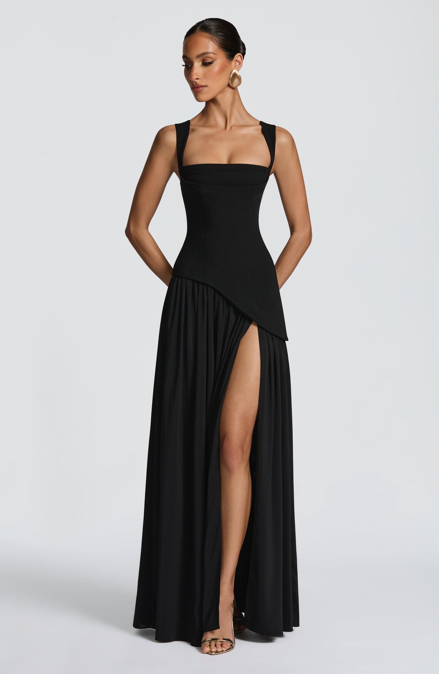 DEEP OLIVE DRESS GOWN
