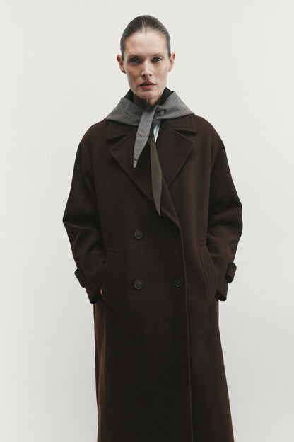 Chocolate Coat Oversized Fit