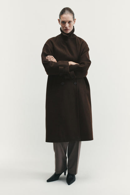 Chocolate Coat Oversized Fit