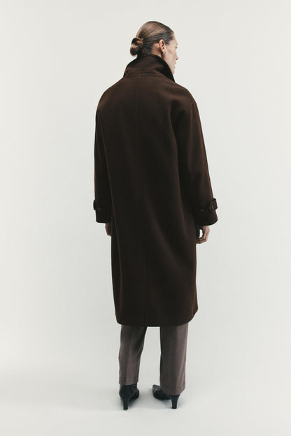 Chocolate Coat Oversized Fit