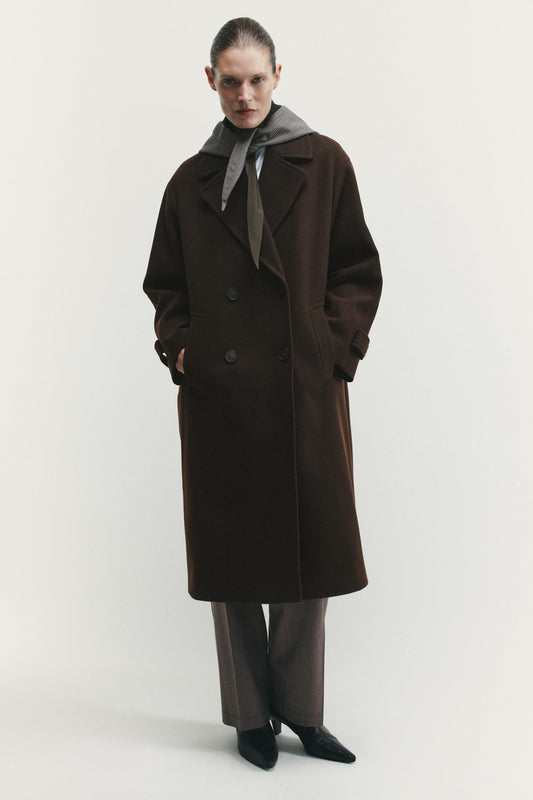 Chocolate Coat Oversized Fit