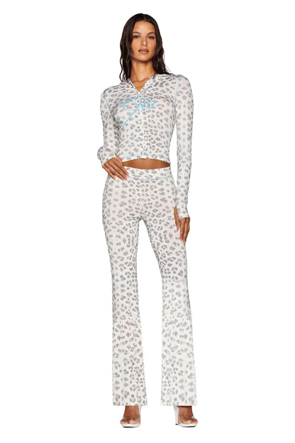 Viral Snow Leopard Set Grey/White