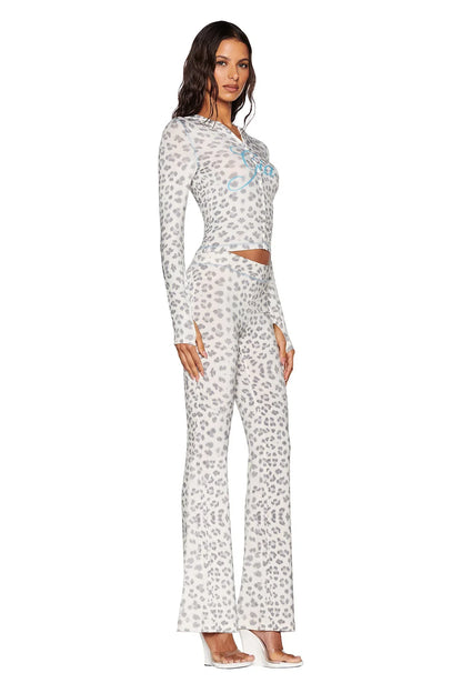 Viral Snow Leopard Set Grey/White