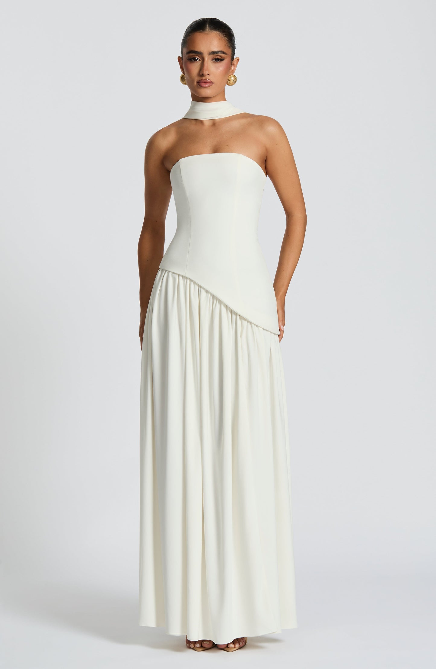 DEEP OLIVE MAXI GOWN
