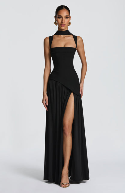 DEEP OLIVE MAXI GOWN