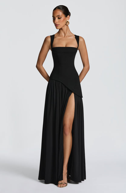 DEEP OLIVE MAXI DRESS
